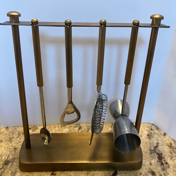 Pottery Barn Bleecker 5-Piece Bar Tool Set . 👌 - Picture 1 of 4